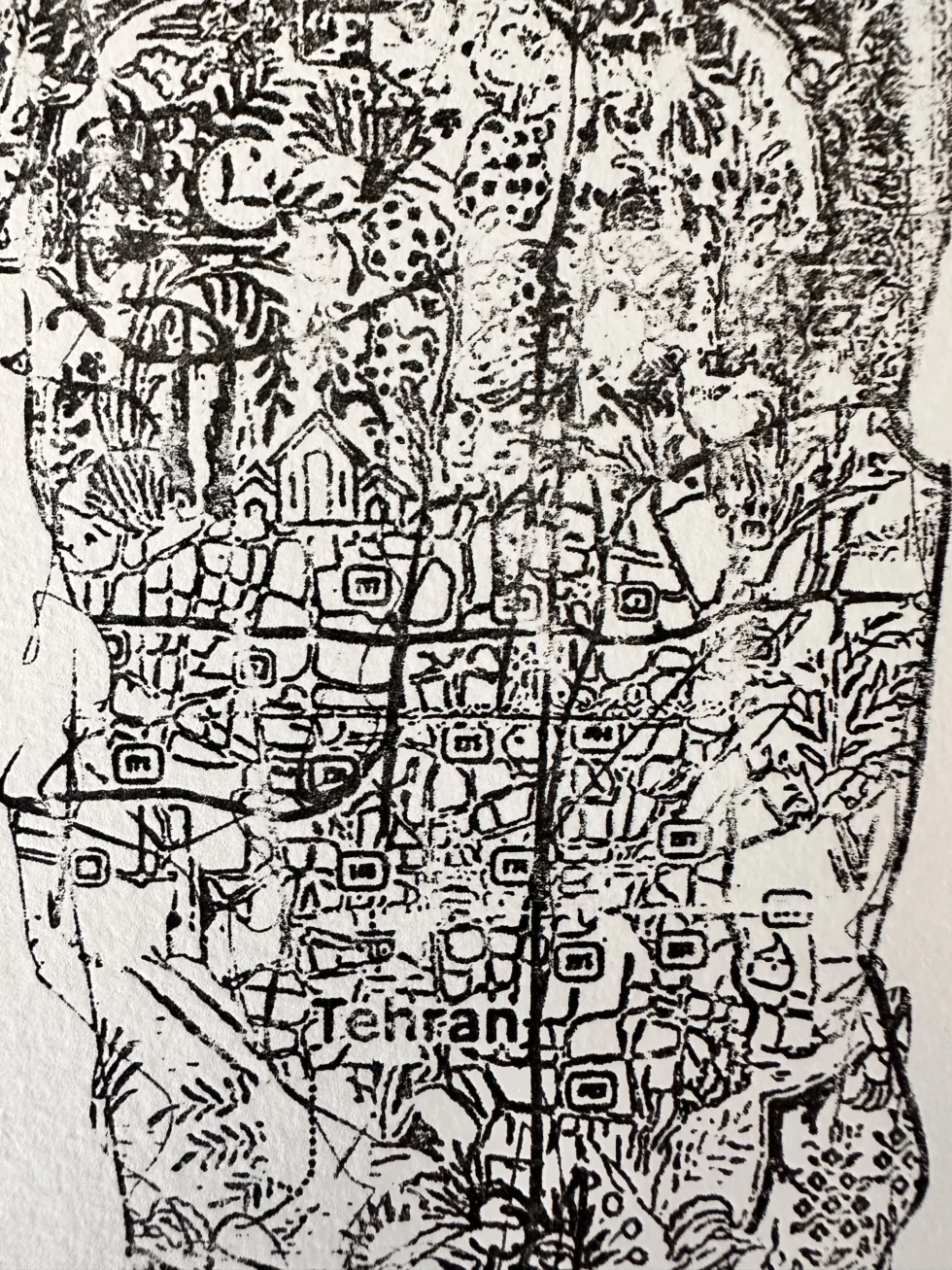 Work on paper by Farzad Kohan