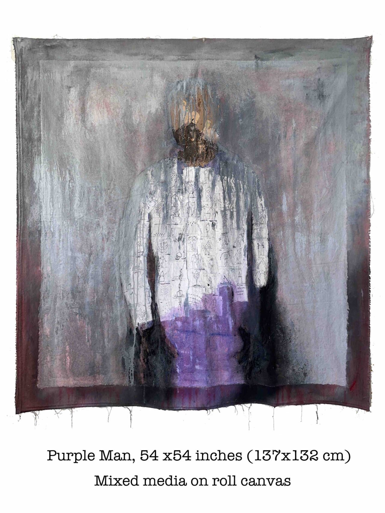 Painting by Farzad Kohan from the Figures series